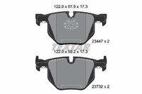 Textar Textar BremsbelÄGe Hinten BMW X5 E70 BMW X6 E71 E72 Bremsbelag 2344704