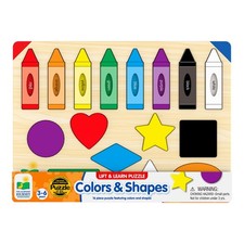 The Learning Journey Lift Learn Puzzle - Colors Shapes - Preschool Toys Gi