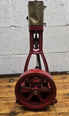 Vintage Large PM Research Vertical Steam Engine Model Cast Iron 19'' Tall