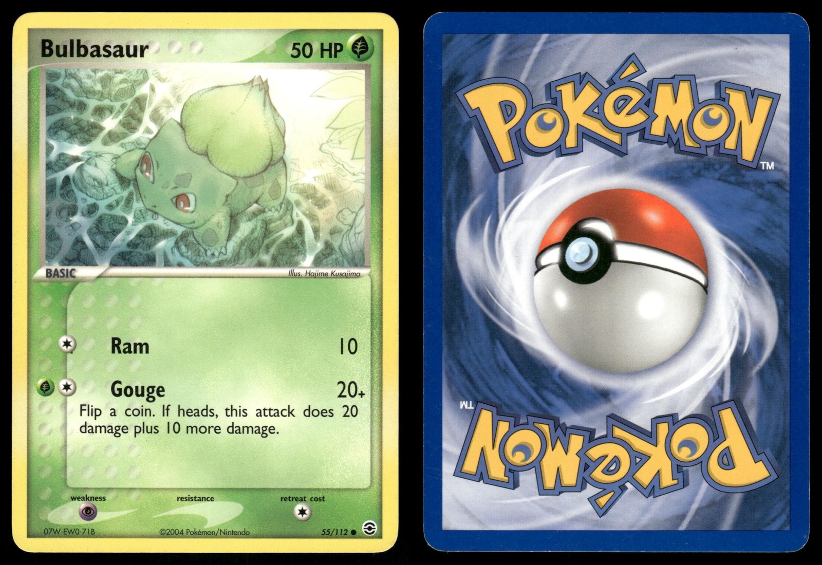 BULBASAUR 55/112 C MP FIRERED & LEAFGREEN POKEMON