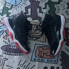 Jordan Air Jordan 11 Mens Mid Top Black/Red P...