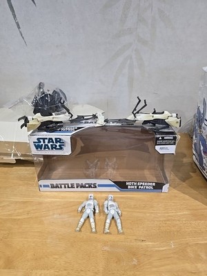 Star Wars Hoth Speeder Bike Patrol Legacy Collection Rare Battle Pack