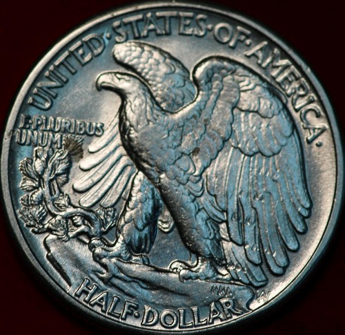 Uncirculated 1941 Philadelphia Mint Silver Walking Liberty Half - Picture 2 of 2