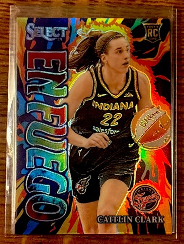 2024 Panini Select WNBA En Fuego Caitlin Clark #14 Tie-Dye Prizm /25 (RC)