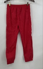 Holloway Windbreaker Athletic Pants Men's Size Large Red Vintage