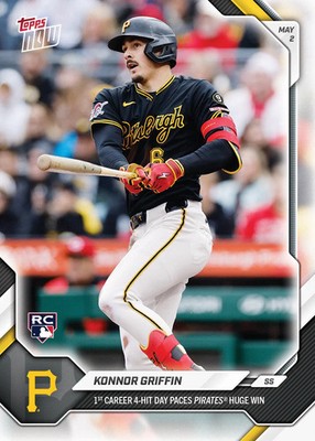 2026 TOPPS NOW #154 KONNOR GRIFFIN - 1ST CAREER 4 HIT DAY