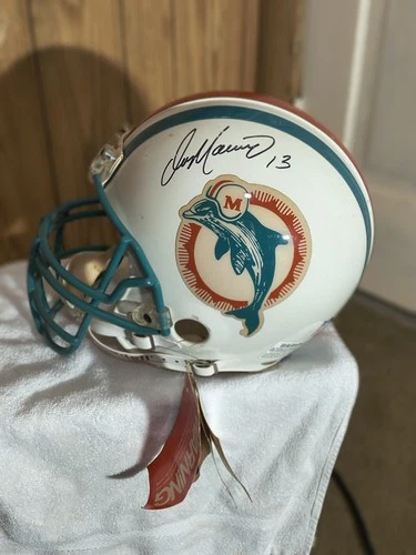 Dan Marino Full Size Signed Helmet Riddell Authentic Riddell Miami Dolphins