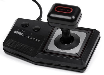 Sega Control Stick For Sega Master Vintage Black Gamepad Very Good