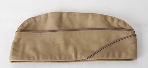 Vintage US Army Korean War Khaki Garrison Cap - Medical Service 1948
