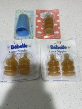 Vintage Bebelle Baby Bottle Nipples Latex  Baby  s Choice,  Jordache Covers