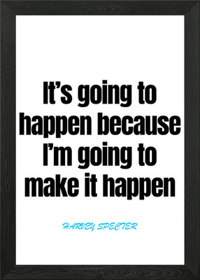 Harvey Specter Zitate Gerahmtes Wandbild Poster Leinwanddruck Bild