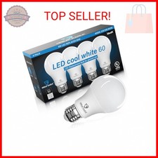 Great Eagle A19 LED Light Bulbs 60 Watt Equivalent - UL Listed - Cool White 4000