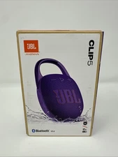 JBL Clip 5 Purple Portable Bluetooth Speaker