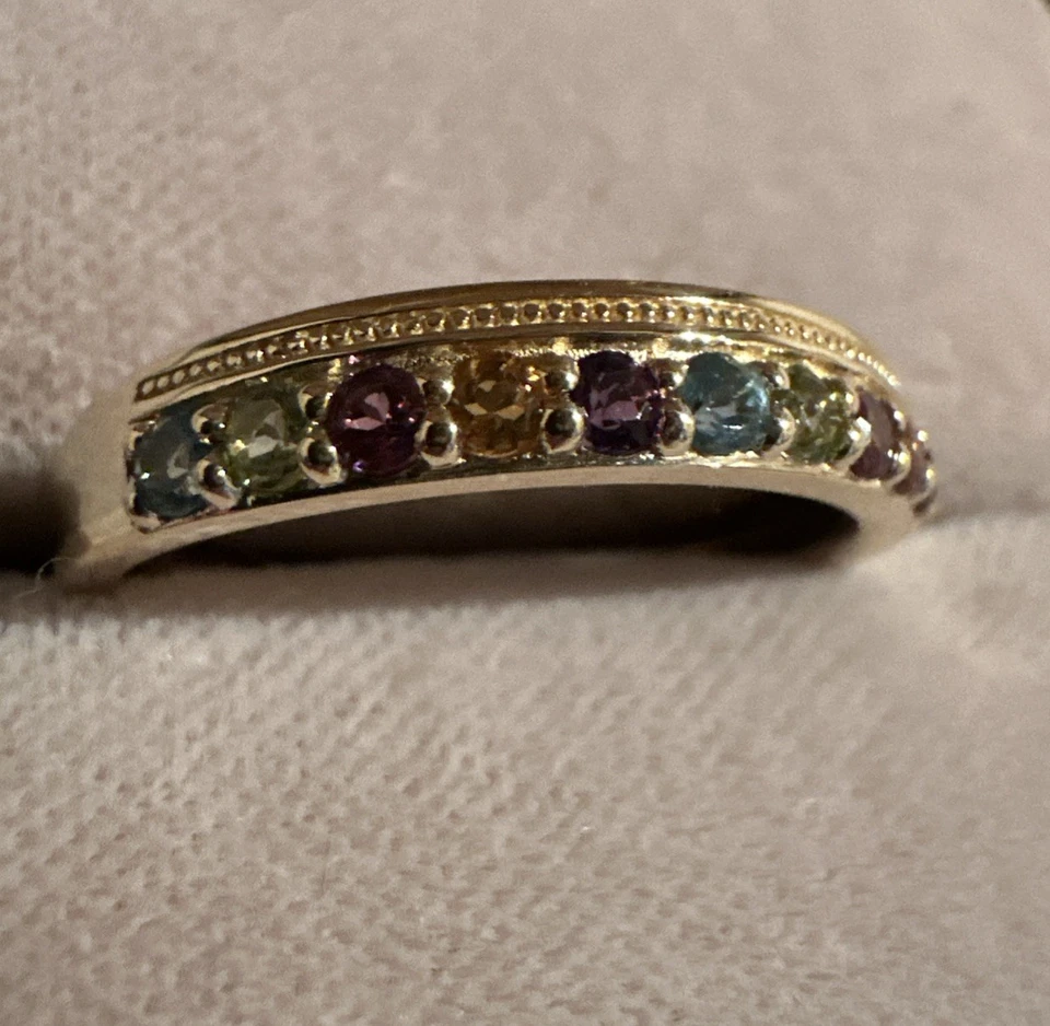 Ring Gg 375, Multiedelsteine, Gr. 56(17,8), 2,64 Gramm - Bild 2 von 4