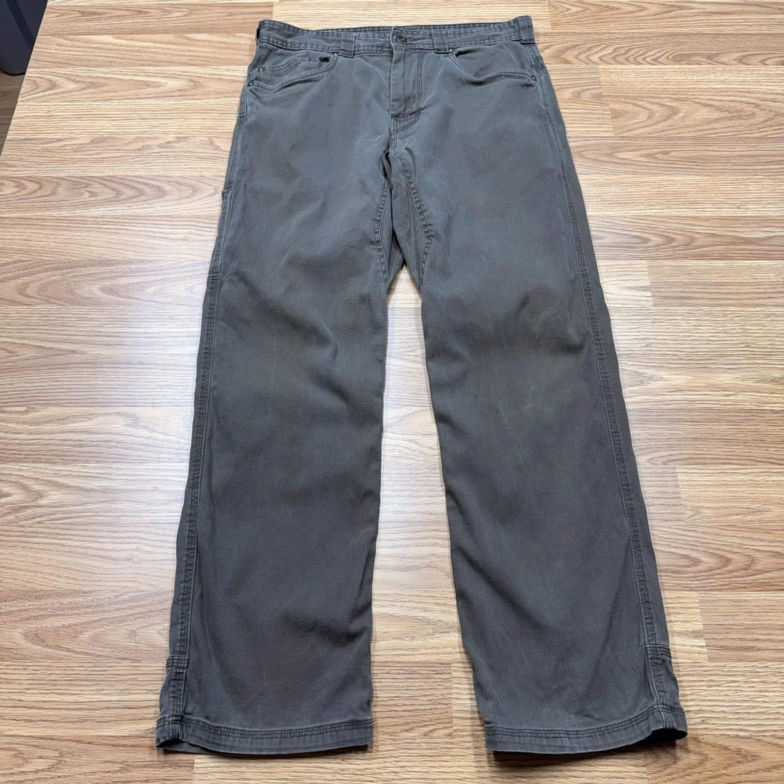 PrAna Pants Mens 32x30 Brown Stretch Chino Straight Leg Outdoor Casual Hiking