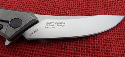 Zero Tolerance Knife ZT 0460Ti 0460 Sinkevich Flipper 20CV
