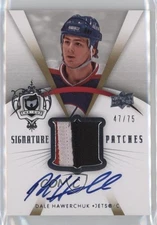 2007-08 Upper Deck The Cup Signature /75 Dale Hawerchuk #SP-HA Patch Auto HOF