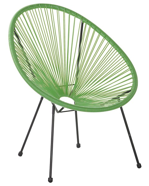 Lustiger Gartenstuhl Spaghetti Stil Rattan GrüN Acapulco-image