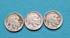 1924 1925 1926 Buffalo Nickel 5 Cents 3 Coin Lot