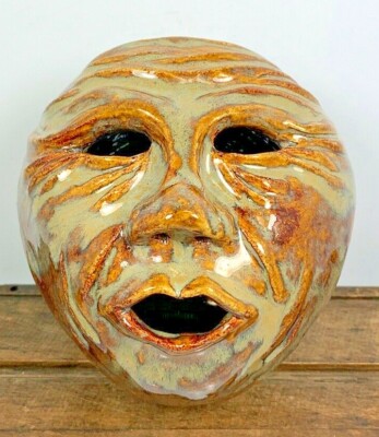 Studio Artist Art 3D Face ''Surge'' Model For Art Installation 6'' x 5.5''