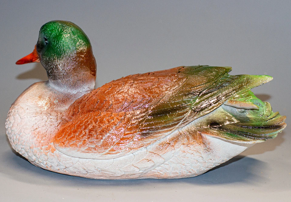 Большая уличная садовая статуя утка задний двор скульптура пруд декор птица охотник подарок - Изображение 3 из 4