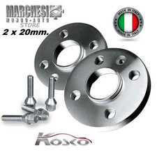 COPPIA DISTANZIALI RUOTA 20 MM OPEL CORSA D 4 FORI DAL 2006 AL 2015 CON BULLONI
