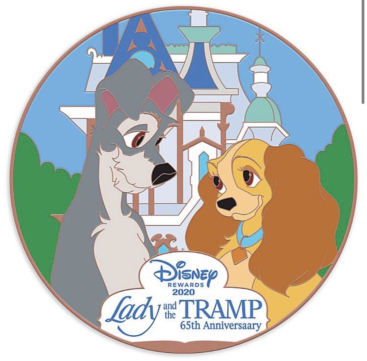 ディズニーわんわん物語　LADY&TRAMP額入りスタンプ切手 USA ディズニーわんわん物語 LADY&TRAMP額入りスタンプ切手