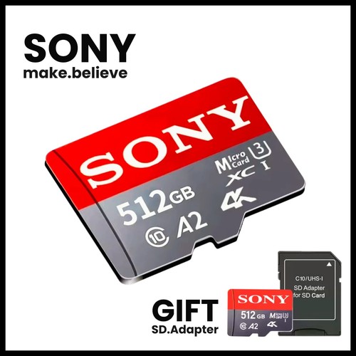 Carte Micro SD originale Sony 128 Go 256 Go 512 Go 1 To U3 A2 classe 10 haute vitesse fonctionne - Photo 17 sur 21
