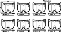 Hella 8DB 355 010-381 Bremsbelagsatz, Scheibenbremse FüR MERCEDES-BENZ