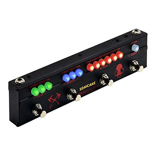 Sonicake Multi Guitar Effect Strip Pedal Sonicbar Black Hammer 4 in 1