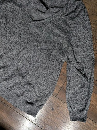 Calvin Klein Heathered Gray Cowl Neck Sweater Size 2X Oversized Classic Comfy - Picture 7 of 15