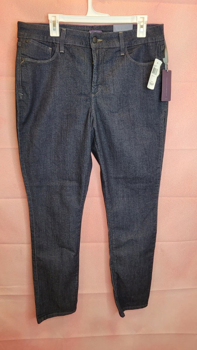 Y NxDJ Women's NWT Jeans Ankle Zip Closure Stretch Size 16
