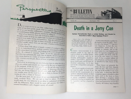 THE BULLETIN Lake Carriers Asso Vol 45 No 2 July 1956 Steamships Republic Steel - Imagen 3 de 8
