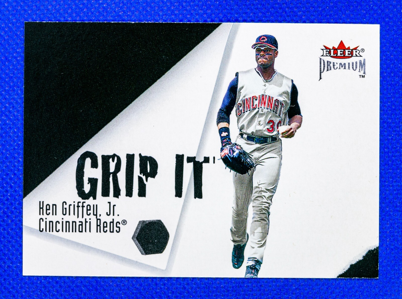 Ken Griffey Jr/Sean Casey #11 (2001 Fleer Premium) Grip It Rip It, Reds HOF-image