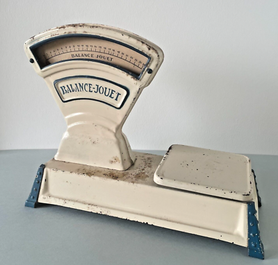 JOUET ANCIEN BALANCE de Marchande Epicerie en Tôle Comme