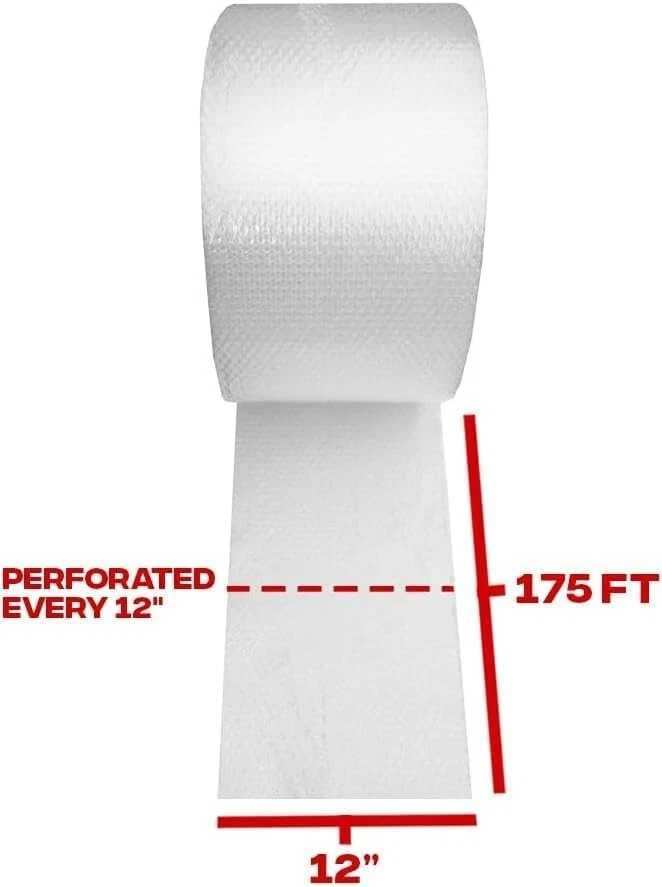 3/16" x 700' Ft Bubble Roll Small Bubbles 12" Wide Yens Quality Cushion Wrap - Image 4 of 4