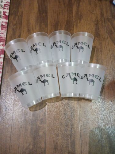 Vintage Joe Camel small 8oz Cup Cigarette Tobacco Advertising Brand New LOT of 8 - Picture 2 of 12