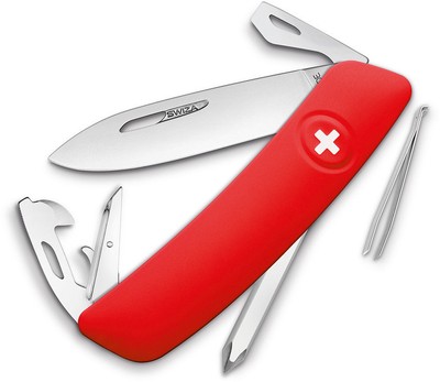 Swiza D04 3.75'' Closed Swiss Pocket Stainless Multi-Tool Red
