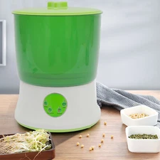 Bean Sprouts Machine Large Capacity Automatic Bean Sprouter Grow Tool 2 Layers