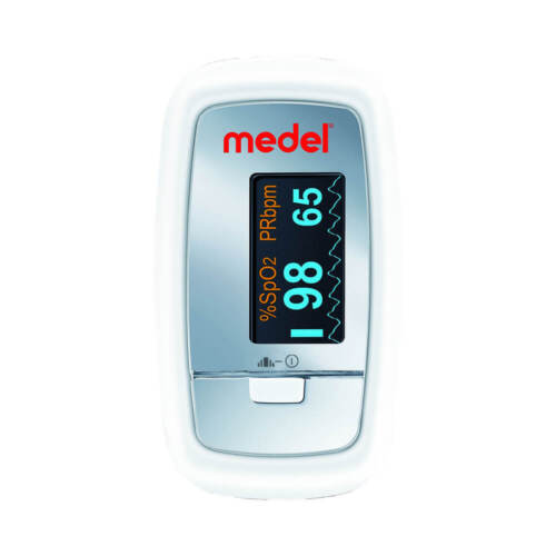 Medel OXYGEN Pulsoximeter, Pulsoxymeter, Fingerpulsoximeter, Puls, SpO2 - Afbeelding 1 van 3