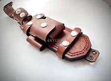 Handmade Leather Sheath- Belt Loop-For MOD Survival Knife-Double stitched