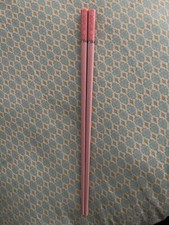 JAPANESE PINK  SAKURA  CHOPSTICKS W/ FREE HANDMADE SILK HOLDER