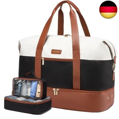 LOVEVOOK Reisetasche Damen, Sporttasche Weekender Handgepäck Tasche Für F