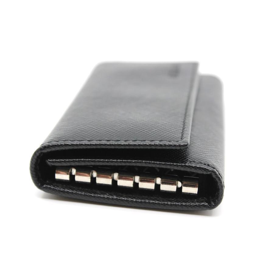 Prada key case Saffiano outlet leather 6 rows bla… - image 3