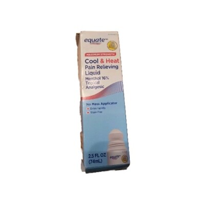 Equate Max Strength Cool & Heat- Joint Pain Relief-2.5 fl. oz - EXP 2027 Read