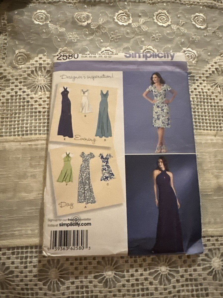 Simplicity Misses Knit Dresses Pattern #2580 Size 14-16-18-20-22 Uncut FF | eBay Simplicity Misses Knit Dresses Pattern #2580 Size 14-16-18-20-22 Uncut FF | eBay