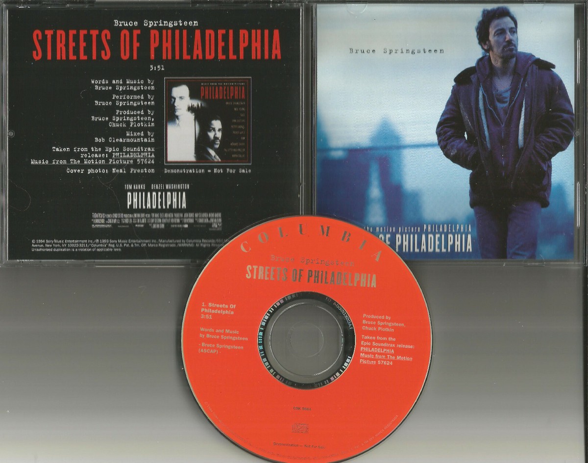 BRUCE SPRINGSTEEN Streets of Philadelphia 1994 USA PROMO CD