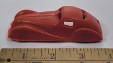 Red Plastic Jaguar Small Toy Car Rare Vintage