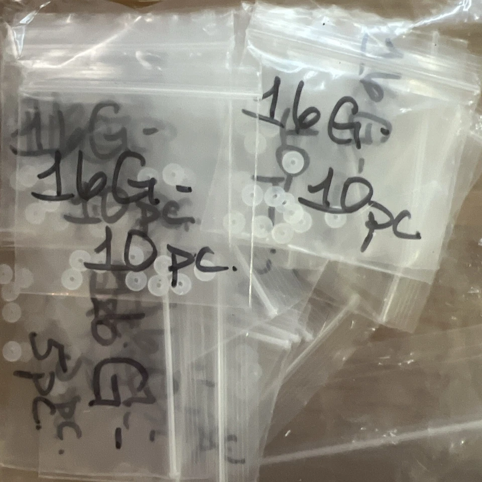 10x juntas tóricas para joyería piercing 16G - daith, torre, caracola, tragus, torre, ceja Foto 3 de 3