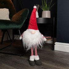 Image of Choice of Colour 67cm Plush Christmas Gonk with Grooved Hat in Red, Grey or Pink